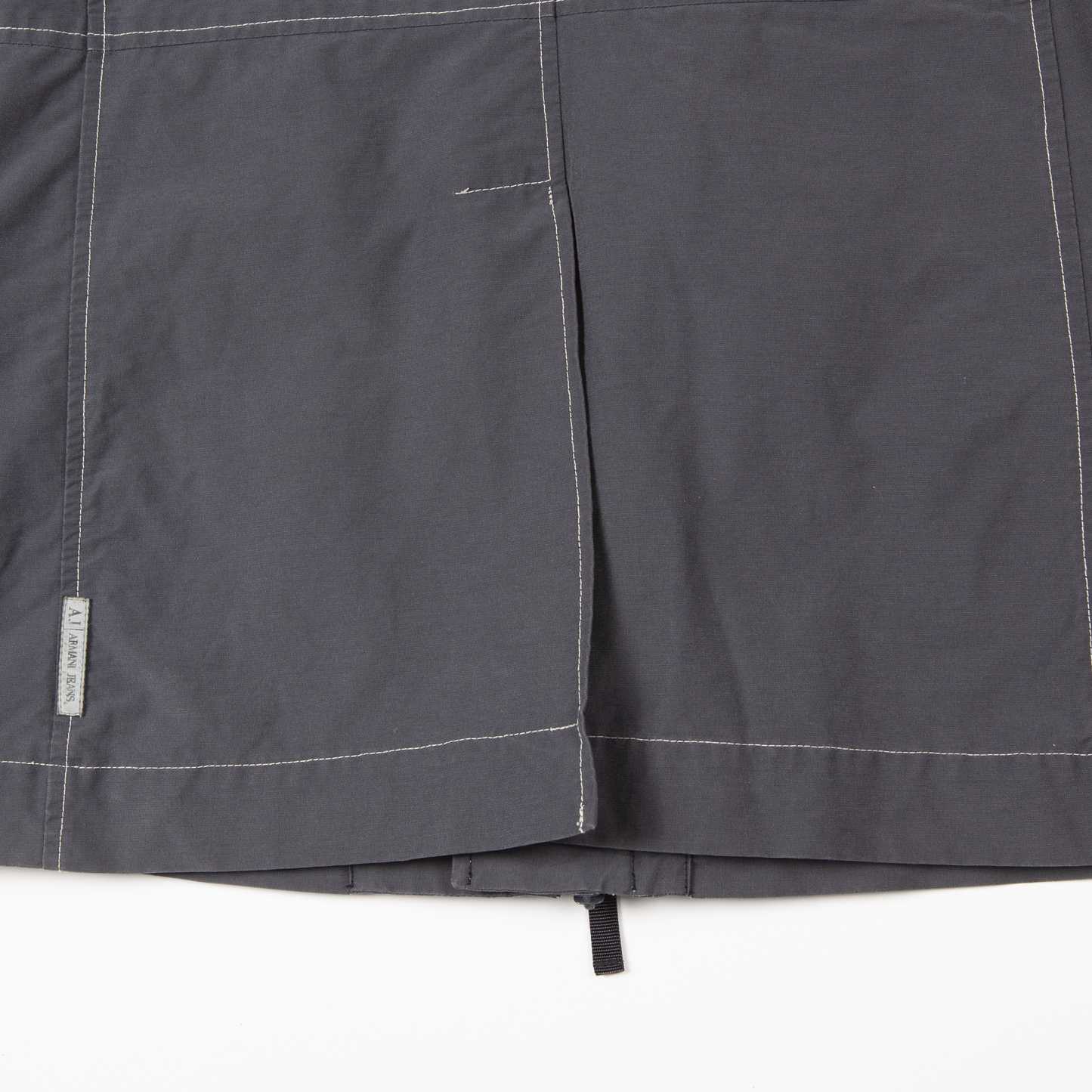 2000's Armani Jeans Asymmetrical Zip Coat