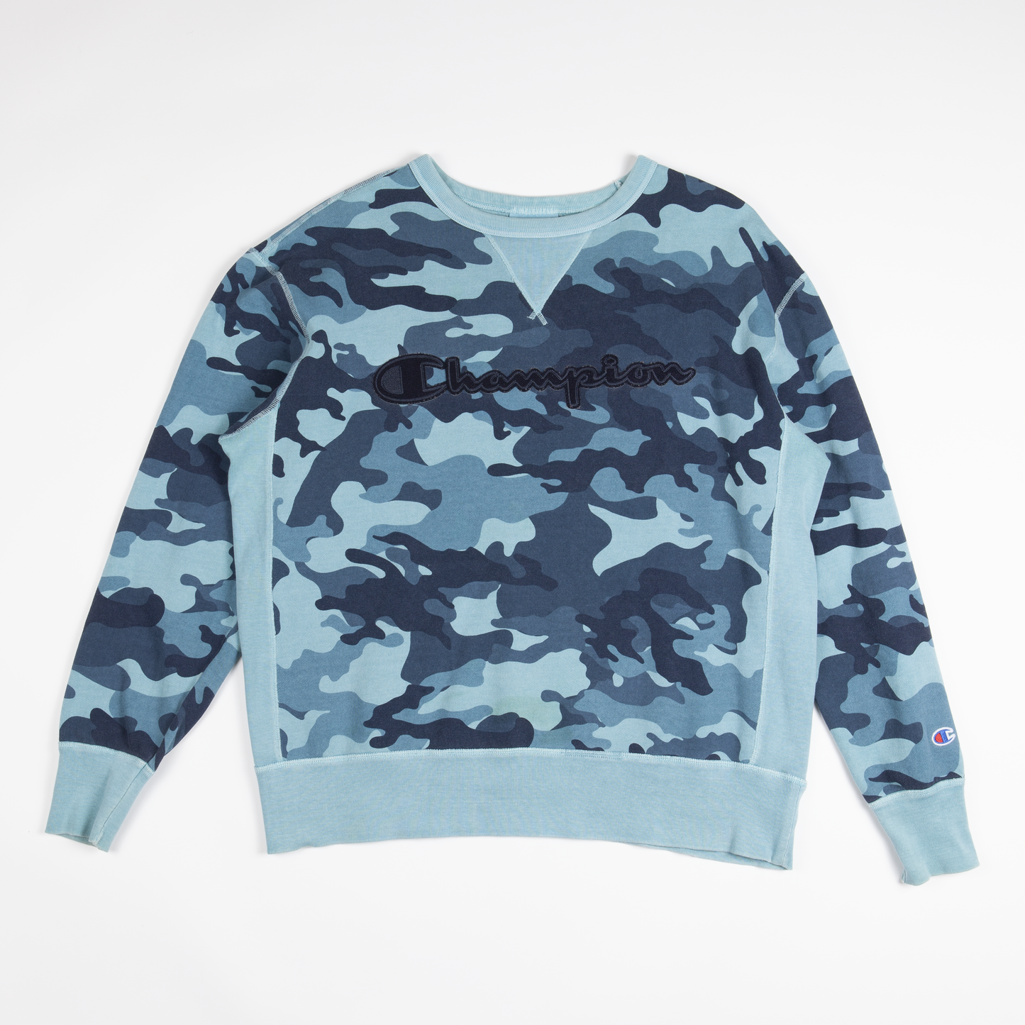 2010s Champion dyed ice camo sweatshirt