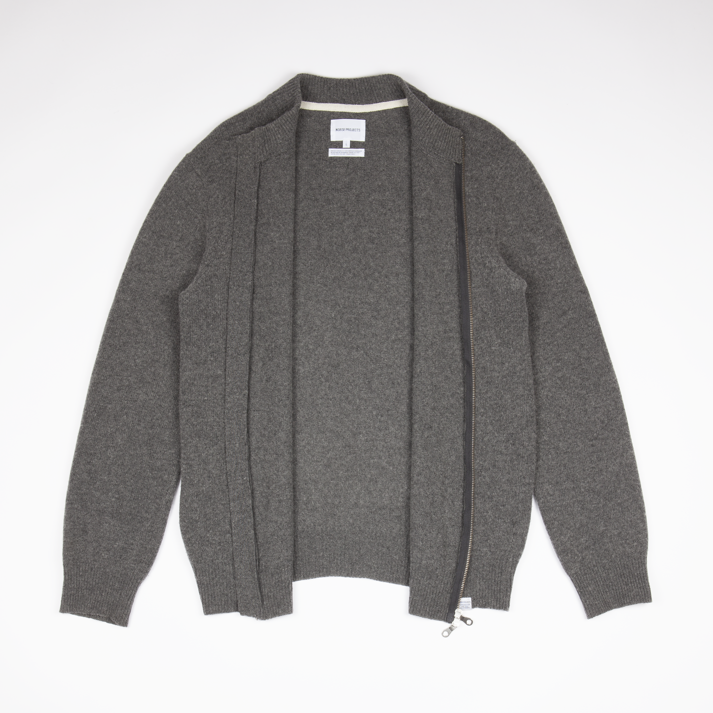 2020s The Norse Projects Sigfred Zip Lambswool Knit Sweater