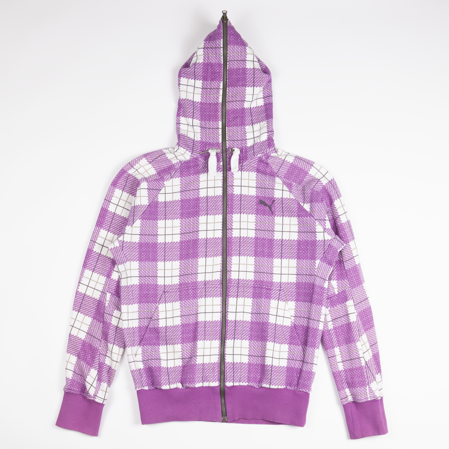 2010s Puma full-zip pattern hoodie