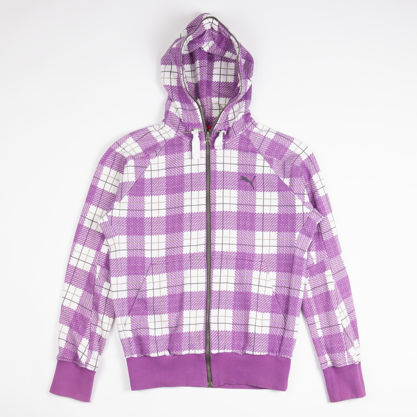 2010s Puma full-zip pattern hoodie