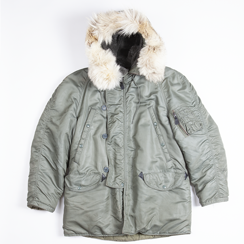 ジャケット・アウター US AIR FORCE PARKA TYPE N-3B MIL-P-6279J Vtg 60's US Air Force USAF Fur Hood Snorkel Parka Jacket N