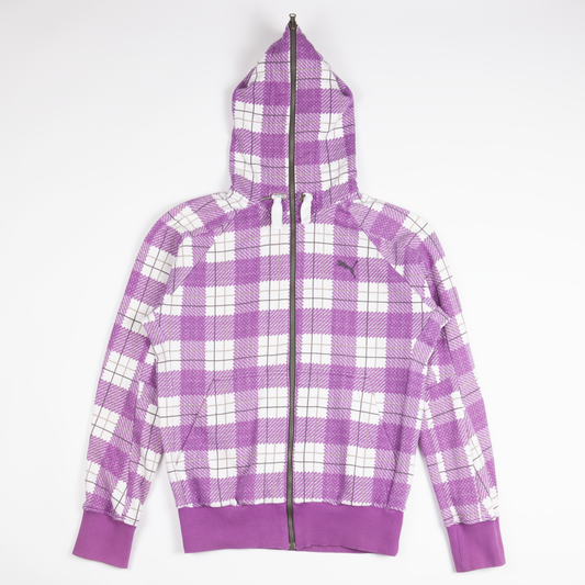 2010s Puma full-zip pattern hoodie